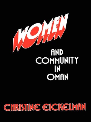 cover image of Women and Community in Oman